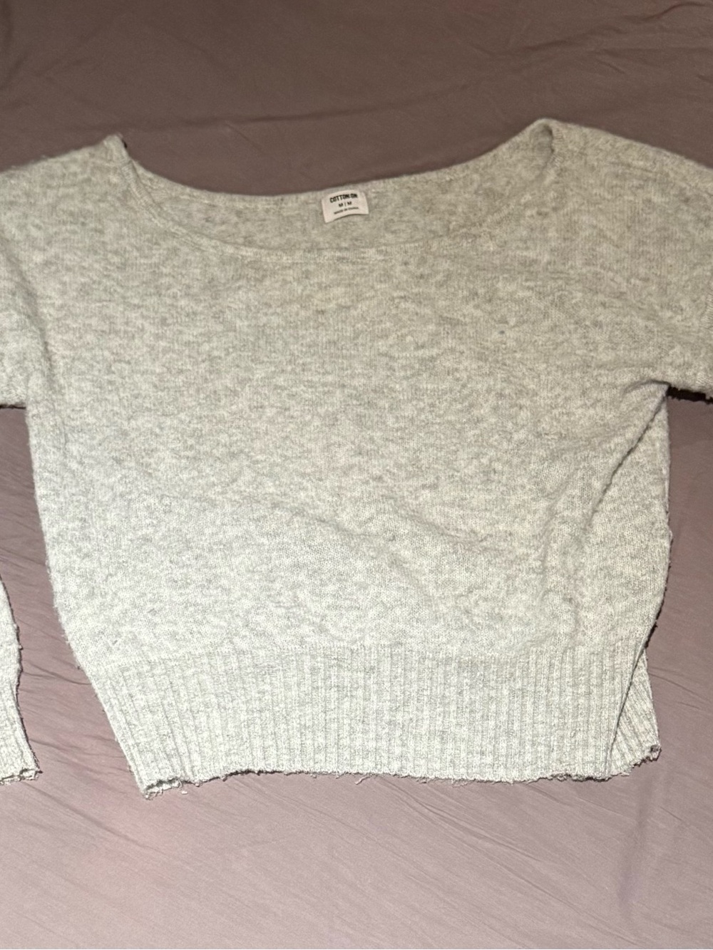 🩶🤍Cotton On Light Gray Knit Pullover🤍🩶